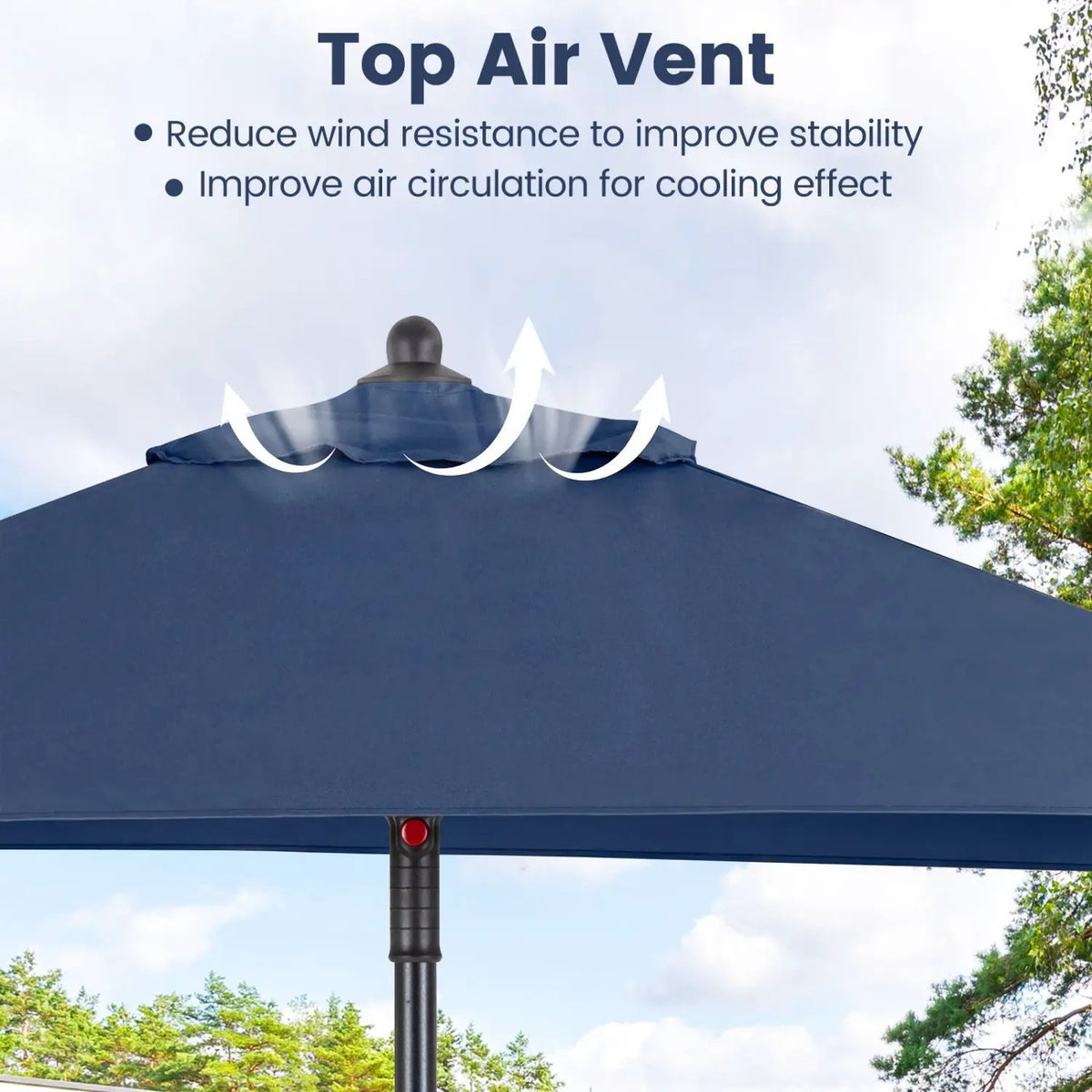5 Foot Square Patio Market Umbrella with 4 Ribs, photo 24 of 24