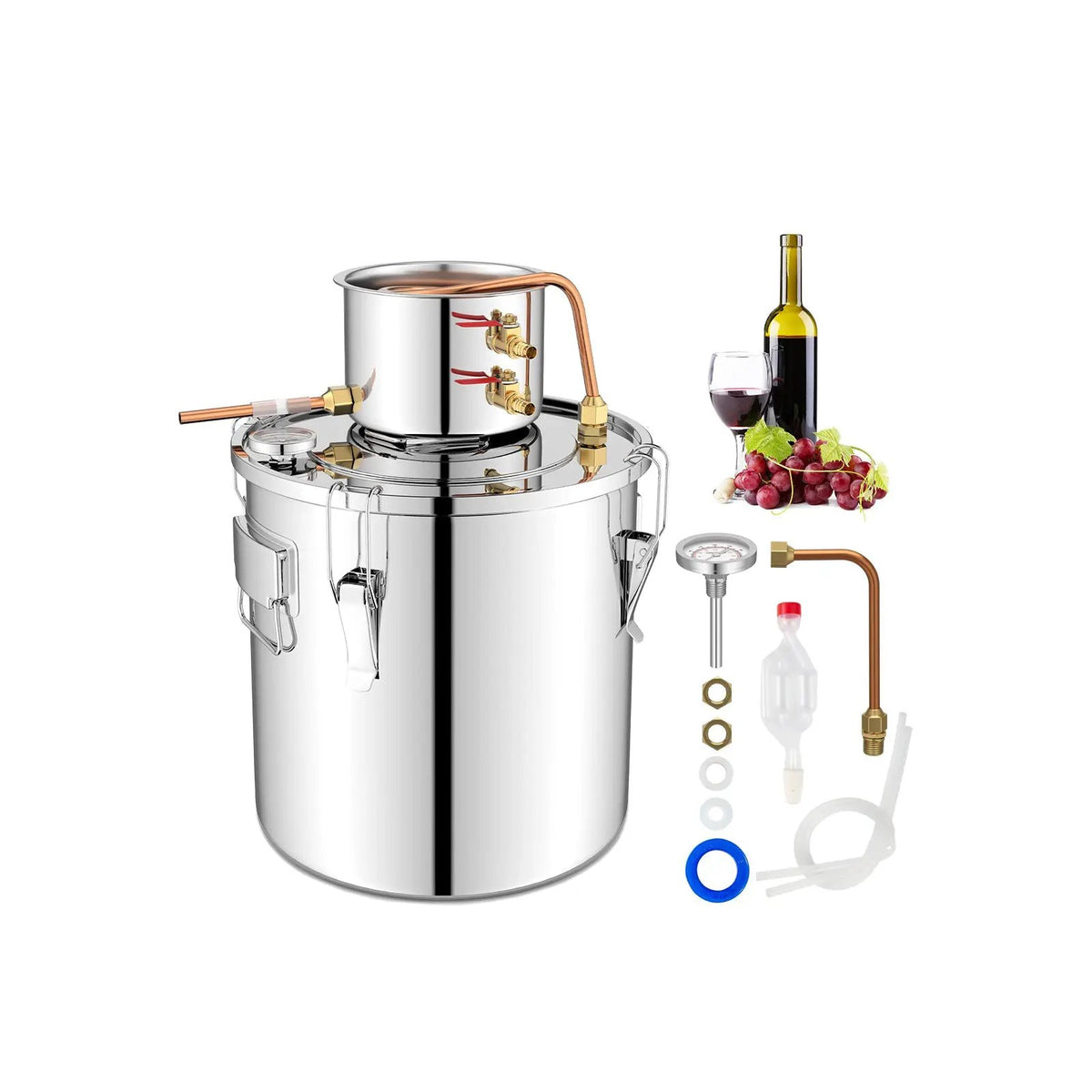 10 Gal 40 L Water Alcohol Distiller with 2 Stainless Steel Pots, photo 9 of 9