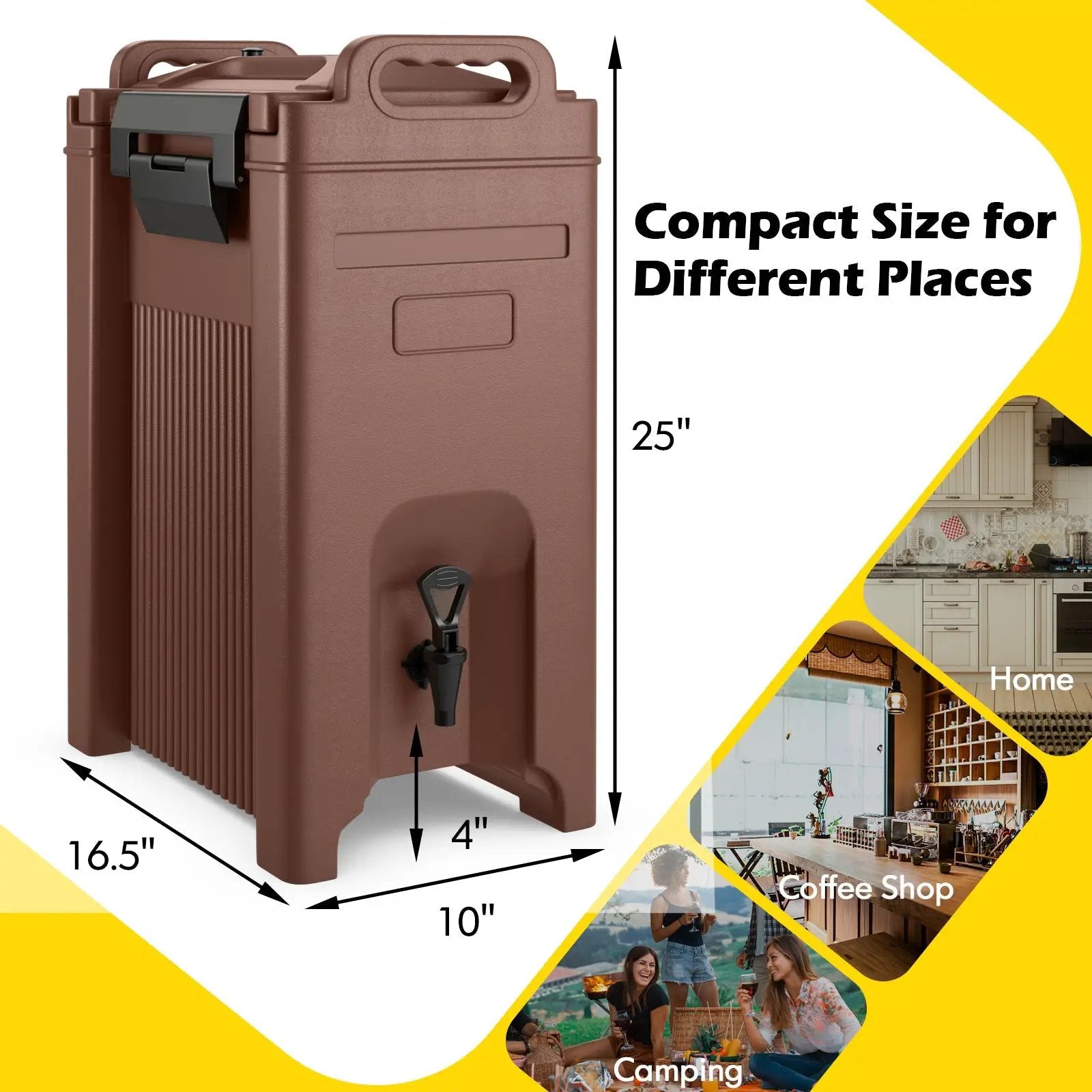 5 Gallon Insulated Beverage Server Dispenser by DirectDeals
