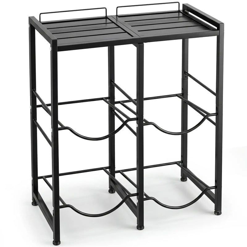 5 Gallon Water Jug Holder for 4 Bottles with Storage Shelf by DirectDeals