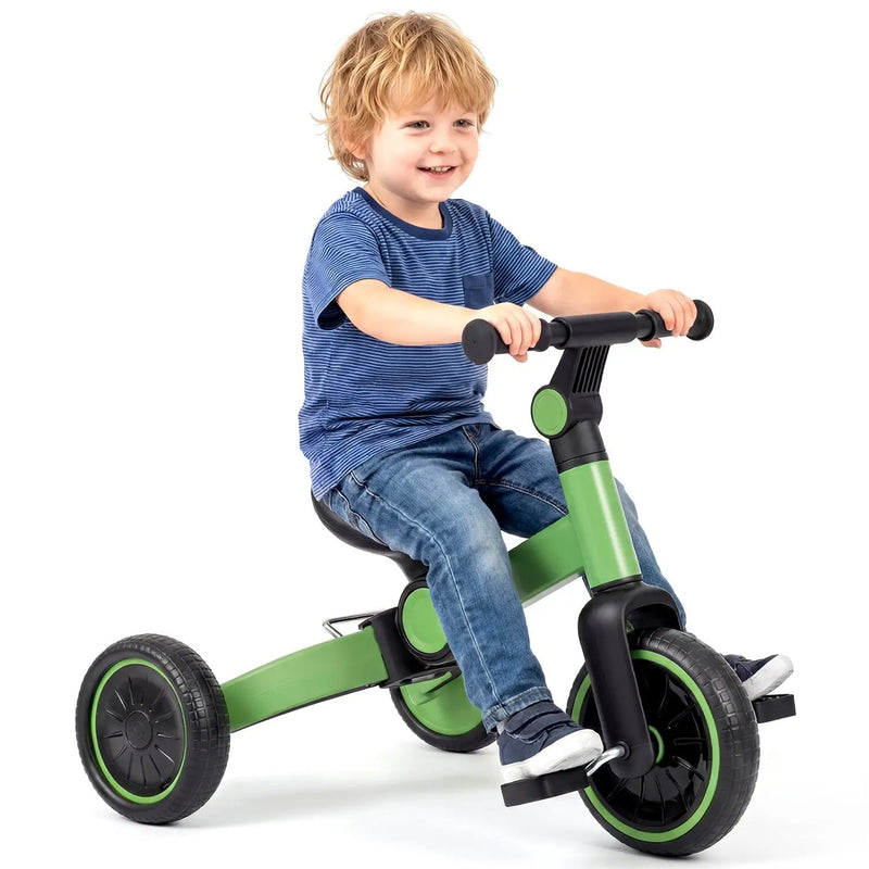 5-In-1 Toddler Bike Kids Balance Bike with Removable Pedals by DirectDeals