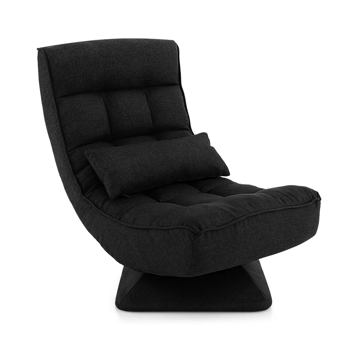 5-Level Adjustable 360° Swivel Floor Chair with Massage Pillow, photo 3 of 10