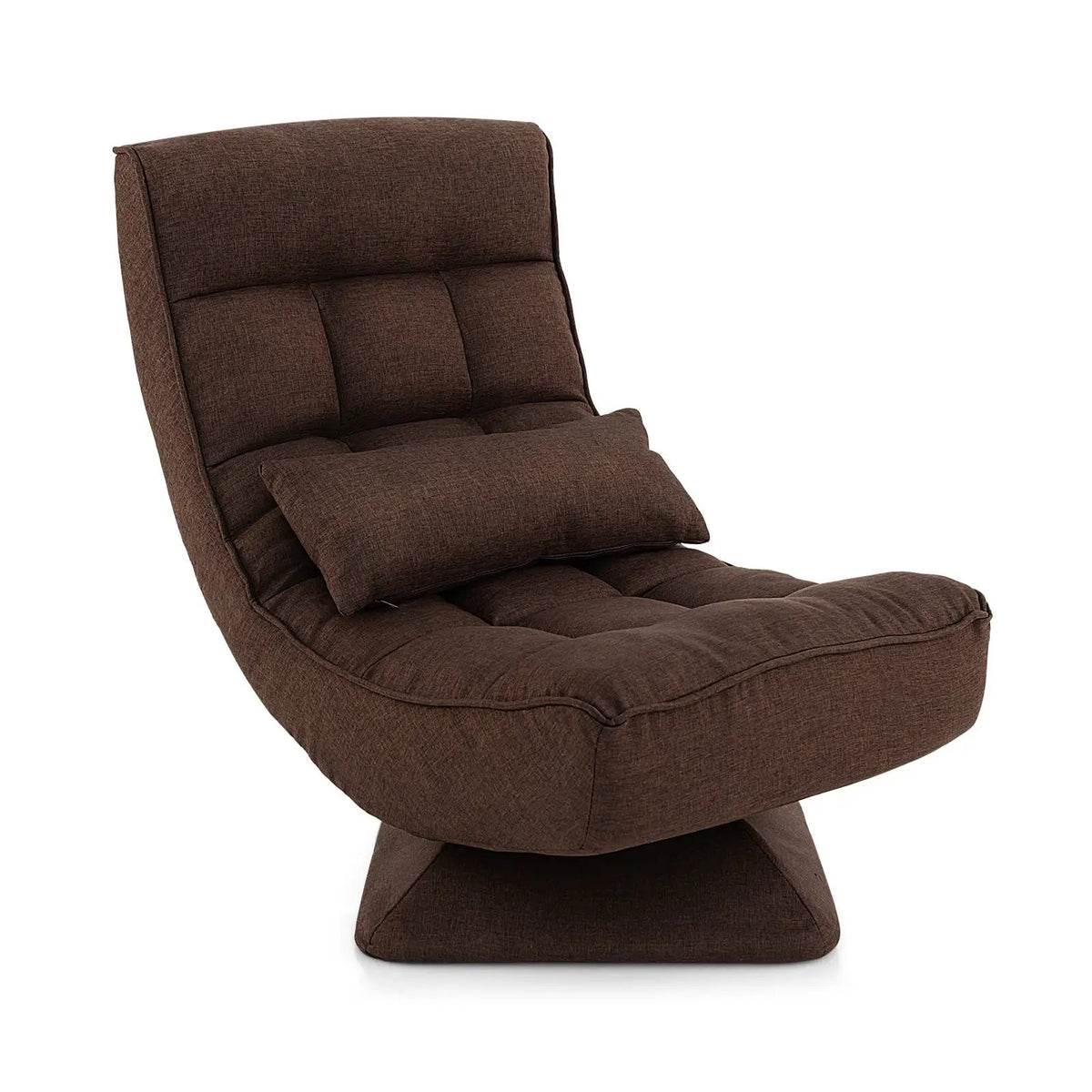 5-Level Adjustable 360° Swivel Floor Chair with Massage Pillow, photo 9 of 10