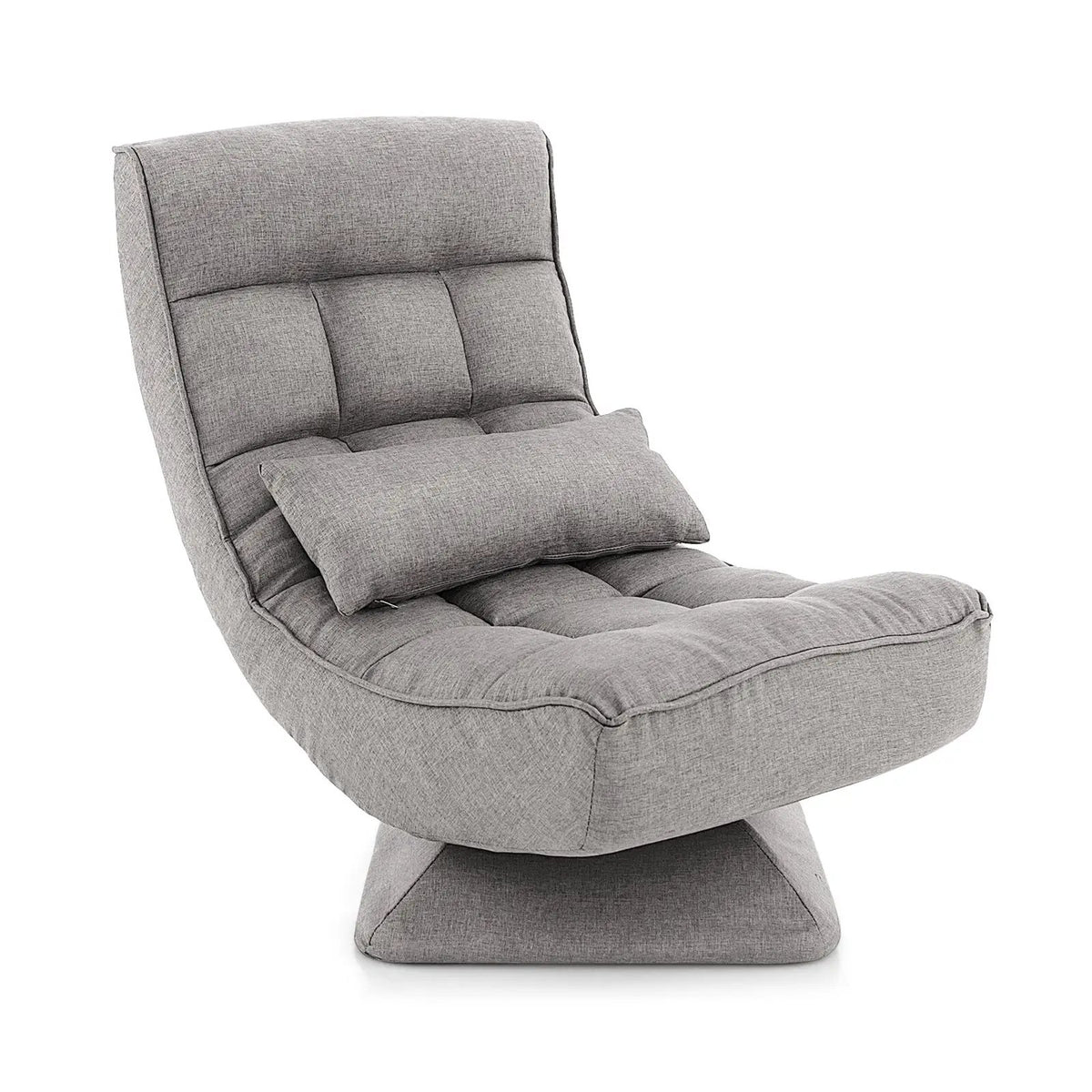 5-Level Adjustable 360° Swivel Floor Chair with Massage Pillow, photo 10 of 10