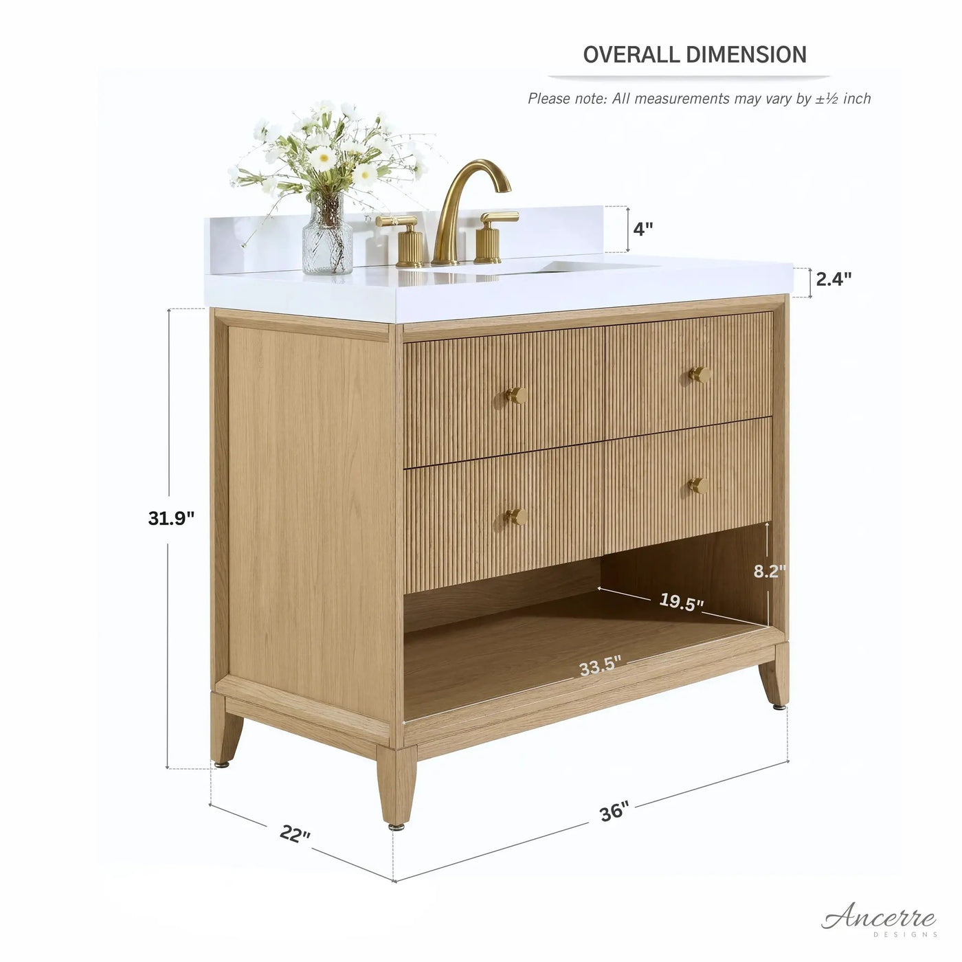 Momo 42" Bath Vanity Set by Ancerre Designs