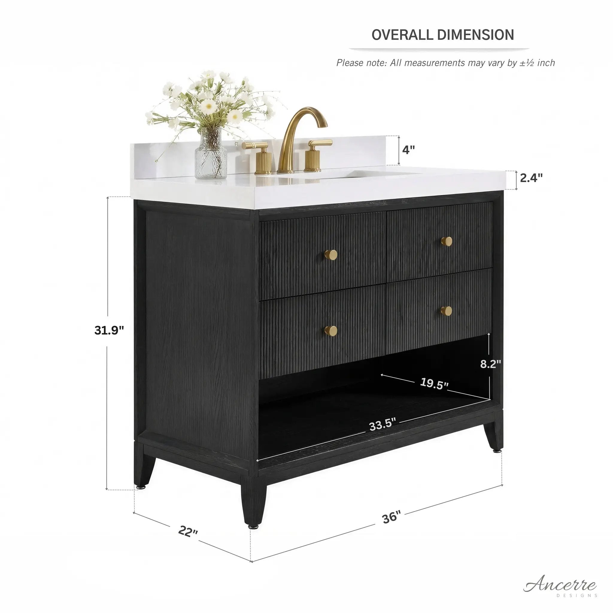 Momo 36" Bath Vanity Set by Ancerre Designs