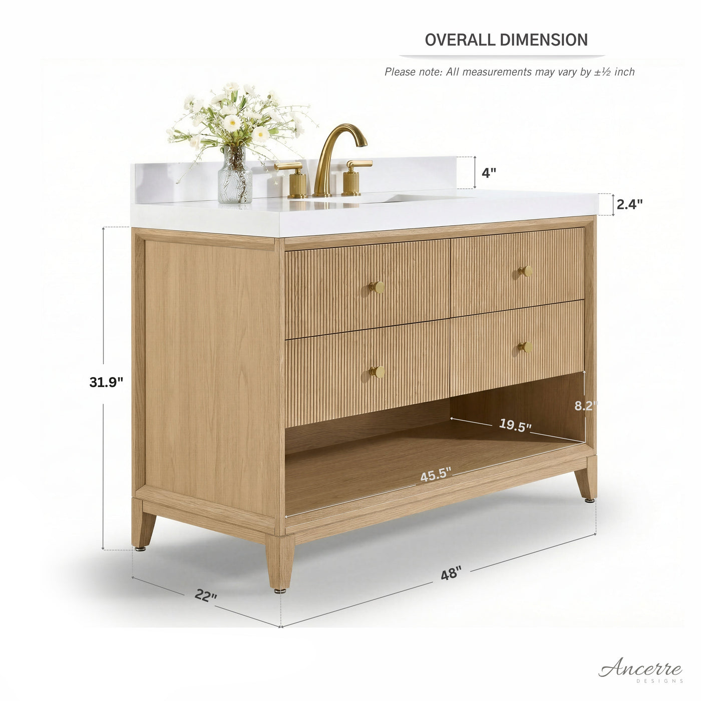 Momo 48" Bath Vanity Set by Ancerre Designs