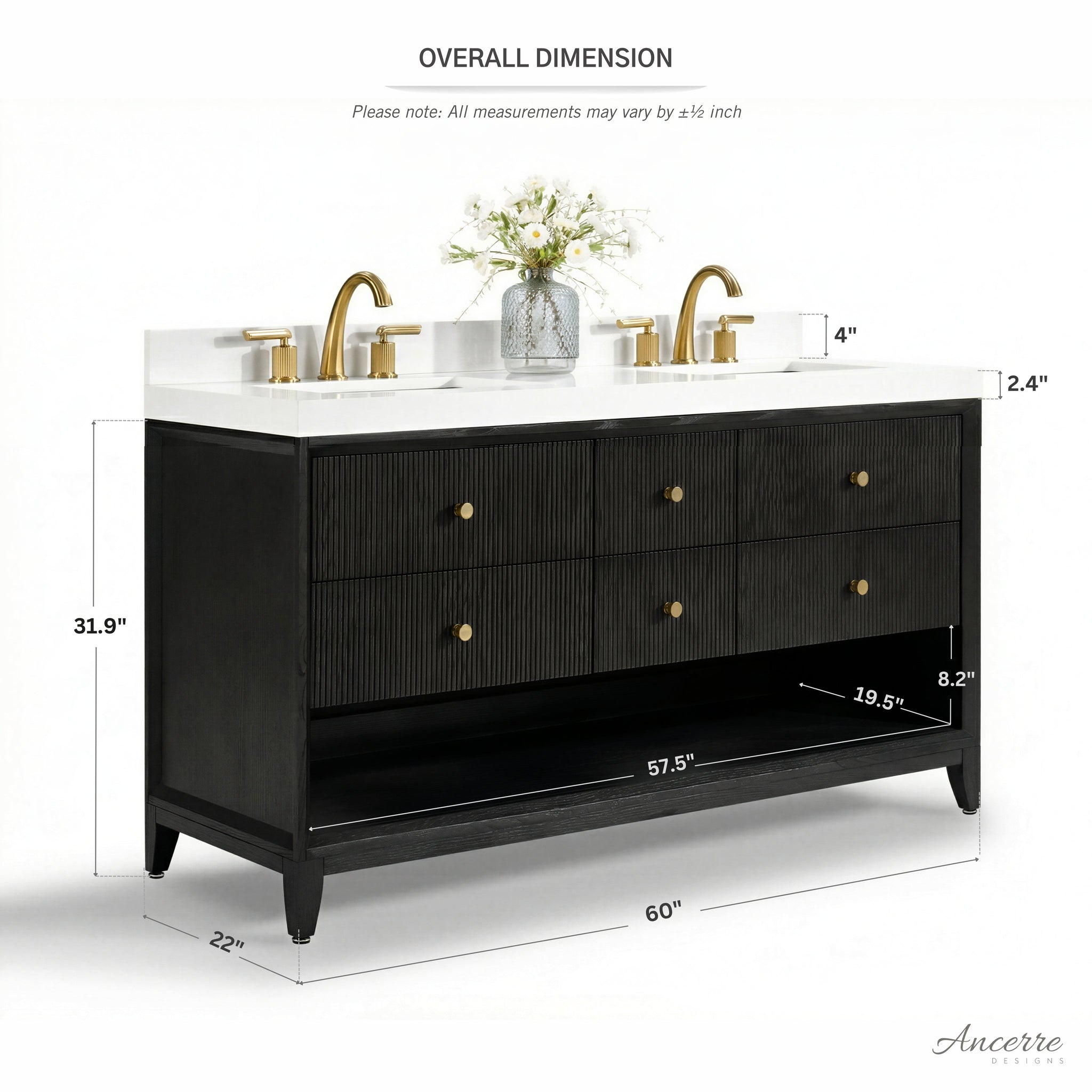 Momo 60" Bath Vanity Set by Ancerre Designs
