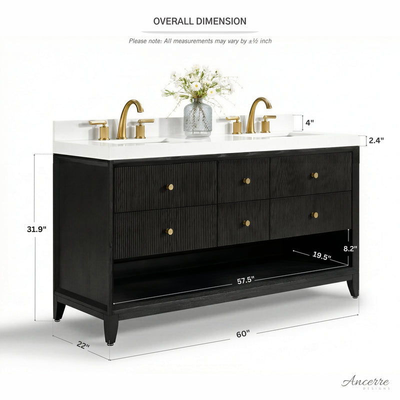 Momo 60" Bath Vanity Set by Ancerre Designs