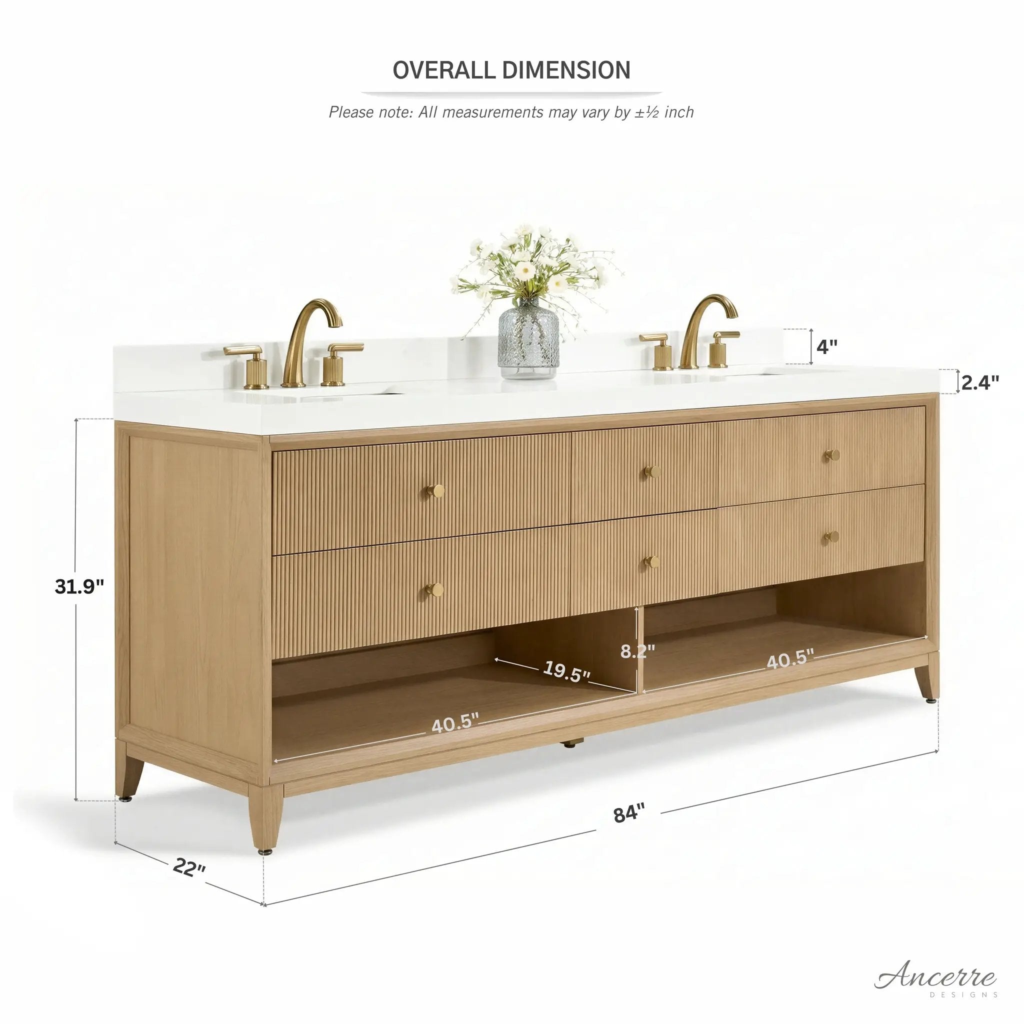 Momo 84" Bath Vanity Set by Ancerre Designs