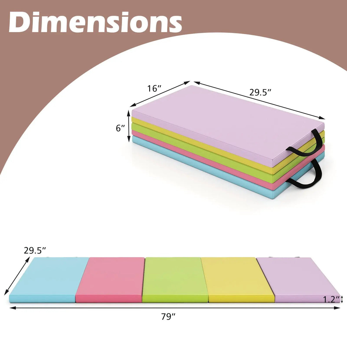 5-Panel Folding Gymnastics Mat for Kids and Adults, photo 12 of 16