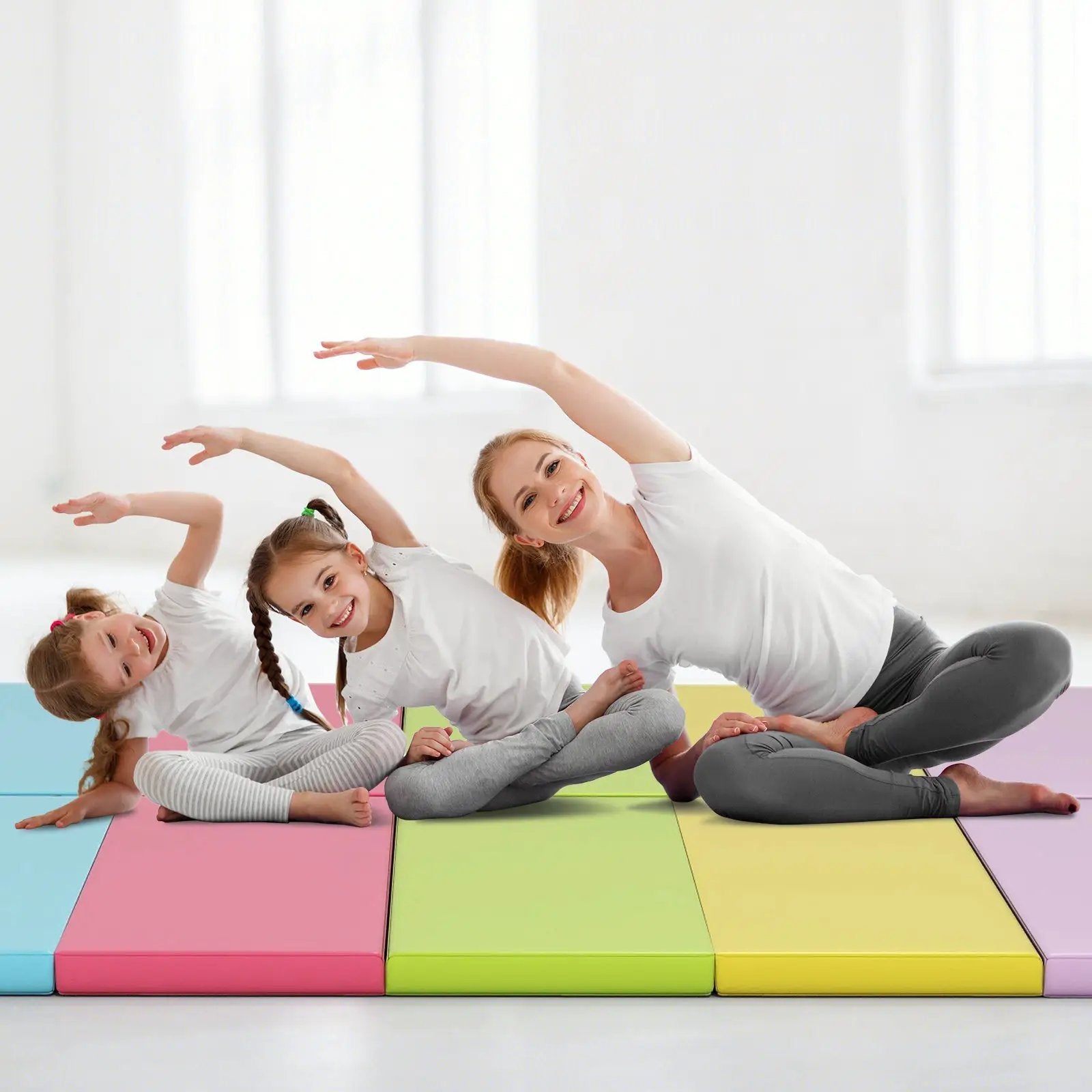 5-Panel Folding Gymnastics Mat for Kids and Adults by DirectDeals
