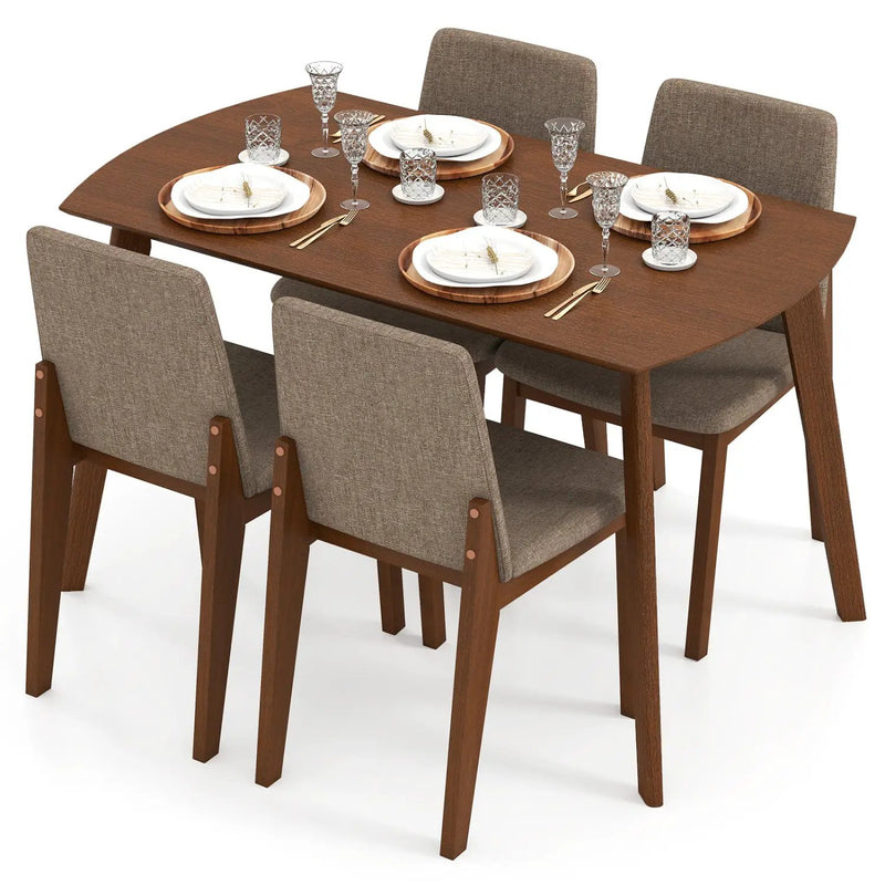5-Piece Kitchen Table and Upholstered Chairs by DirectDeals