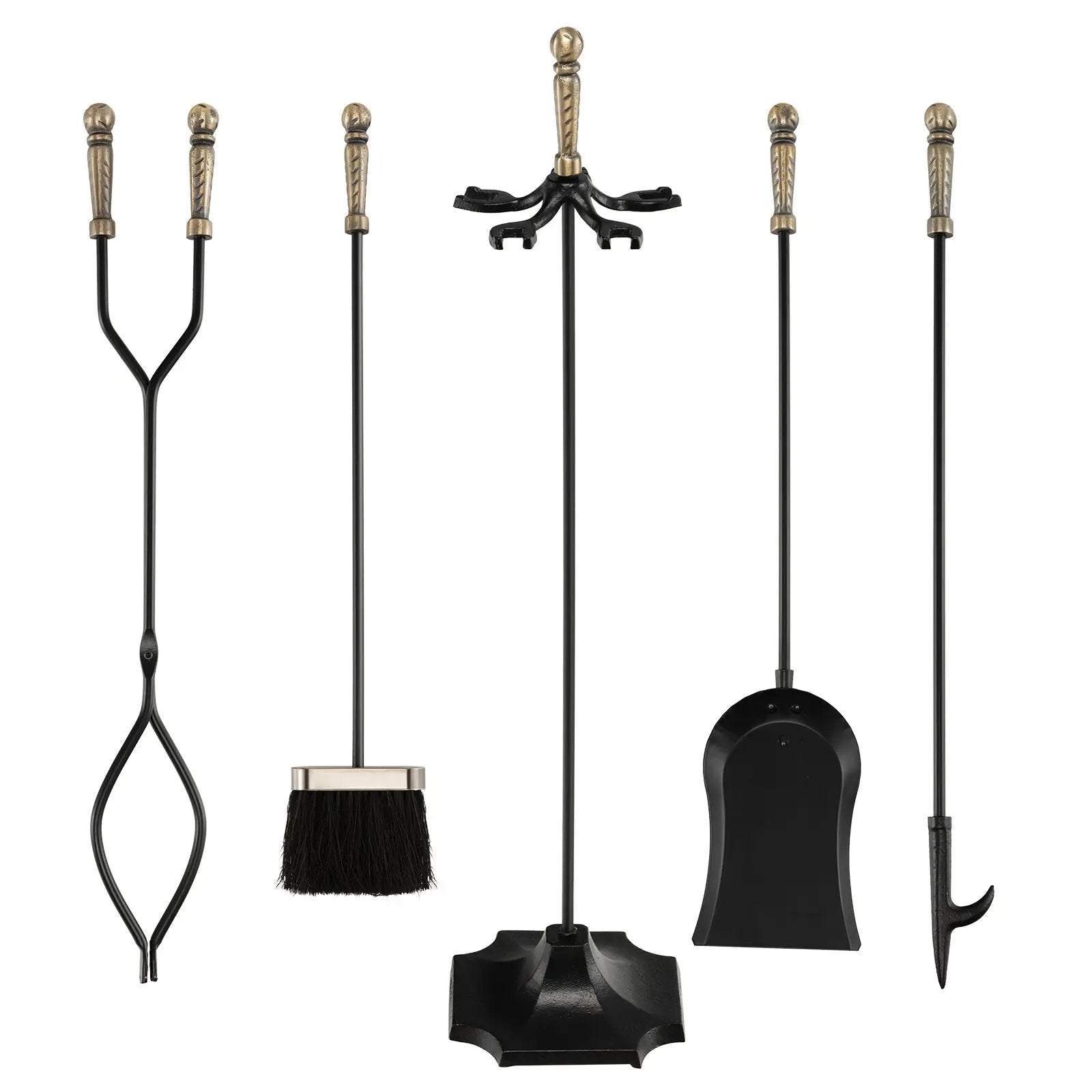31 Inch 5 Pieces Hearth Fireplace Fire Tools Set by DirectDeals
