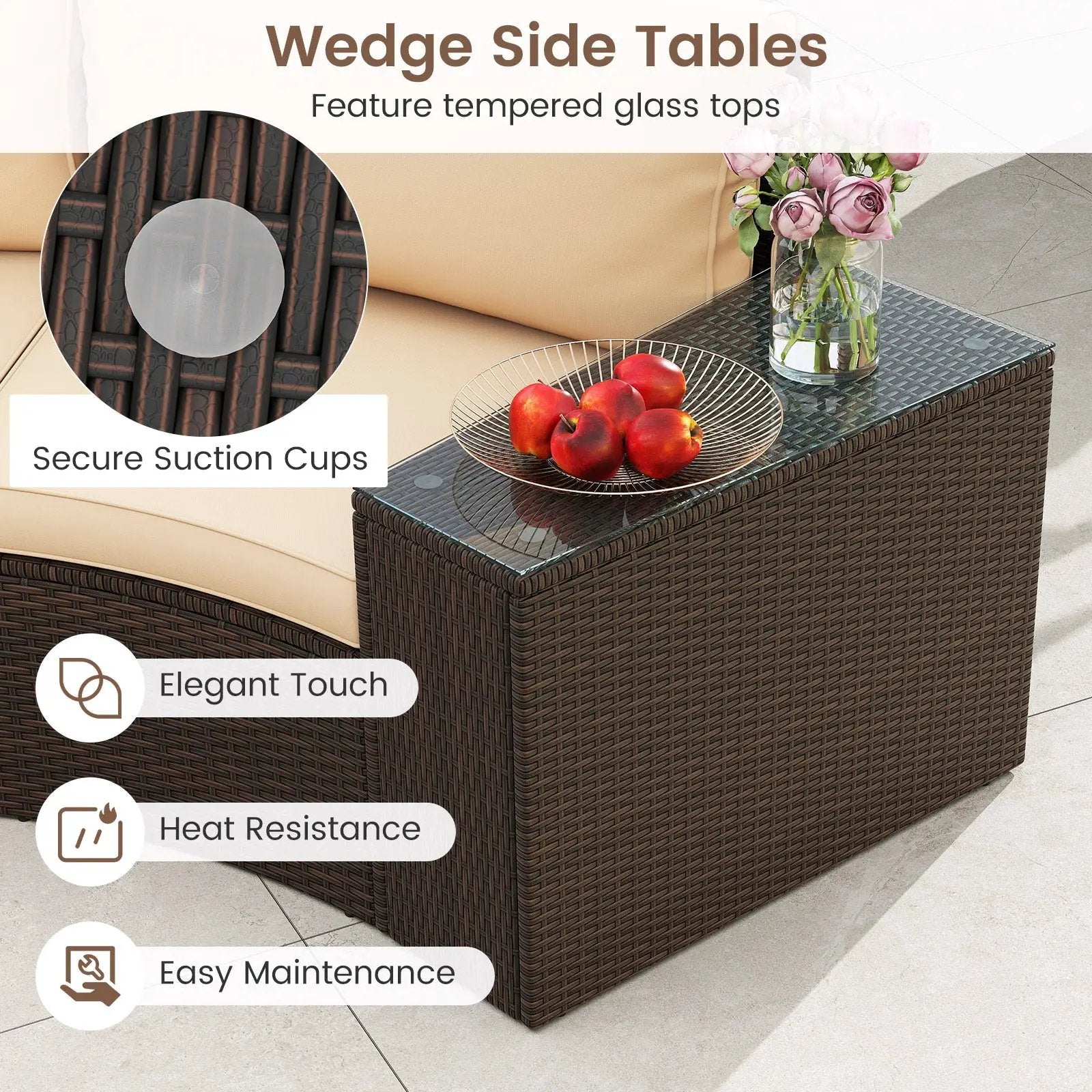 5 Pieces Patio Furniture Set by DirectDeals
