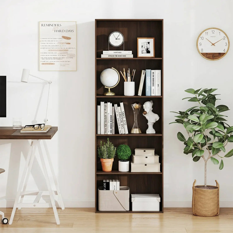 5-Tier Bookshelf Open Display Storage Organizer by DirectDeals