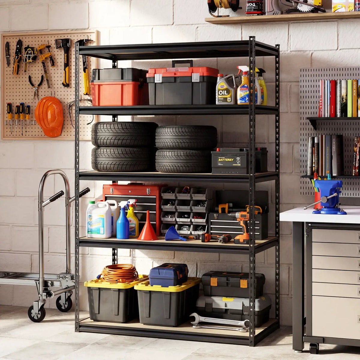 5-Tier Heavy Duty Garage Shelving Unit - 2200 LBS Capacity, photo 25 of 32