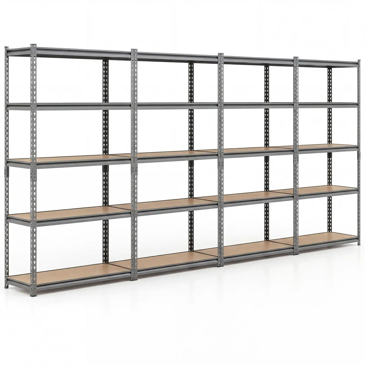 5-Tier Garage Shelving Unit 2200 LBS Metal Storage Shelves Adjustable Utility Rack for Warehouse, photo 3 of 32