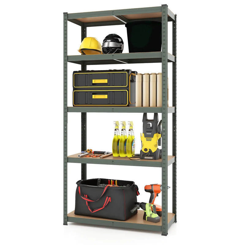 5-Tier Heavy Duty Metal Shelving Unit with 2000 LBS Total Load Capacity by DirectDeals