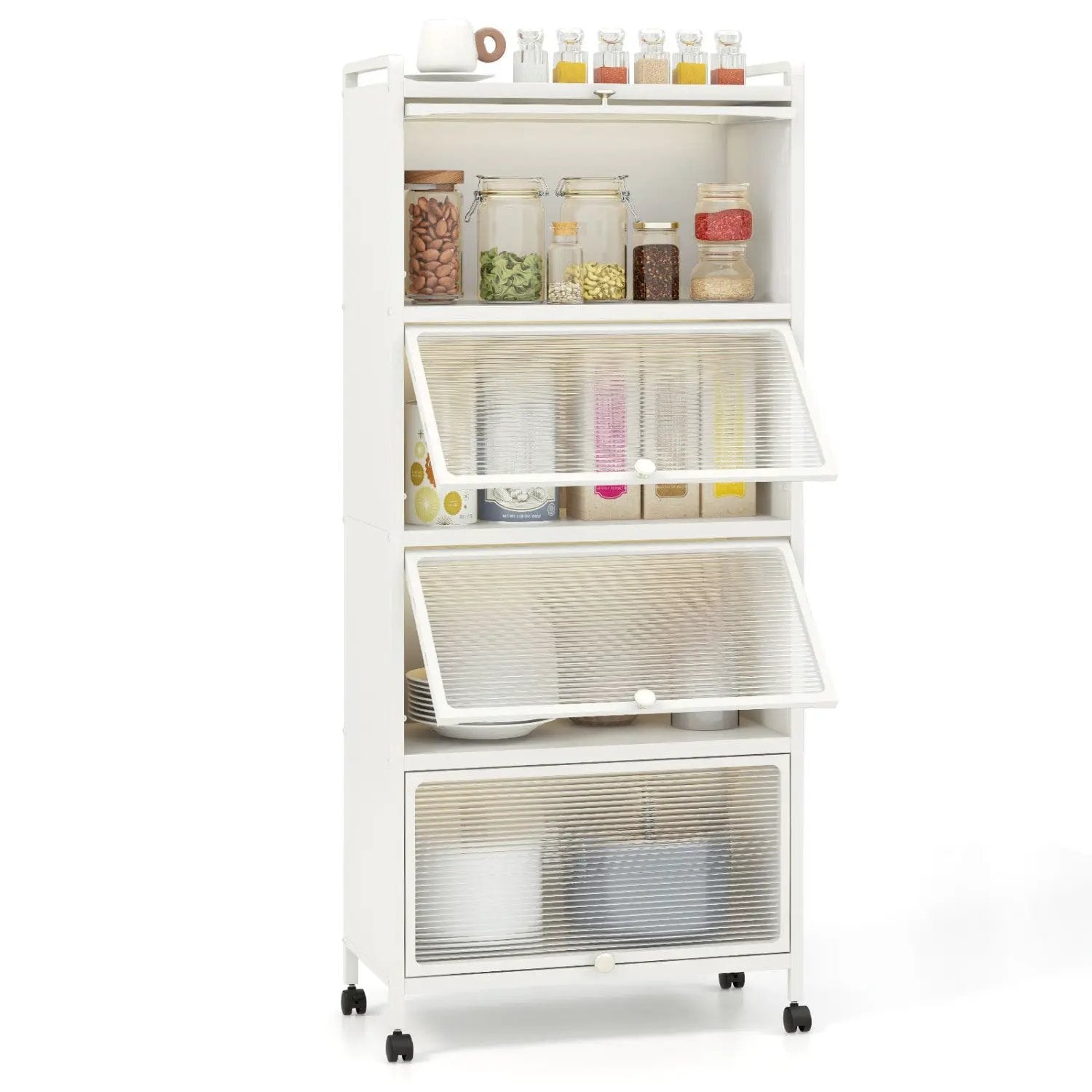 5-Tier Kitchen Baker's Rack with Flip-up PC Doors by DirectDeals