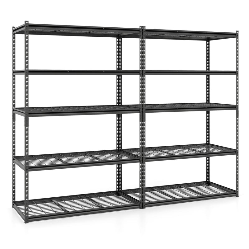 5-Tier Metal Shelving Unit 2000 lbs Capacity with Adjustable Wire Racks Set of by DirectDeals
