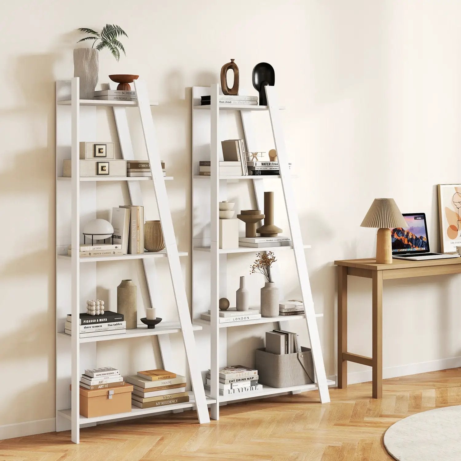 5-Tier Vertical Bookshelf for Small Spaces, 79" Tall by DirectDeals