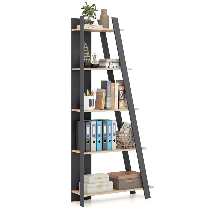 5-Tier Vertical Bookshelf for Small Spaces, 79" Tall by DirectDeals