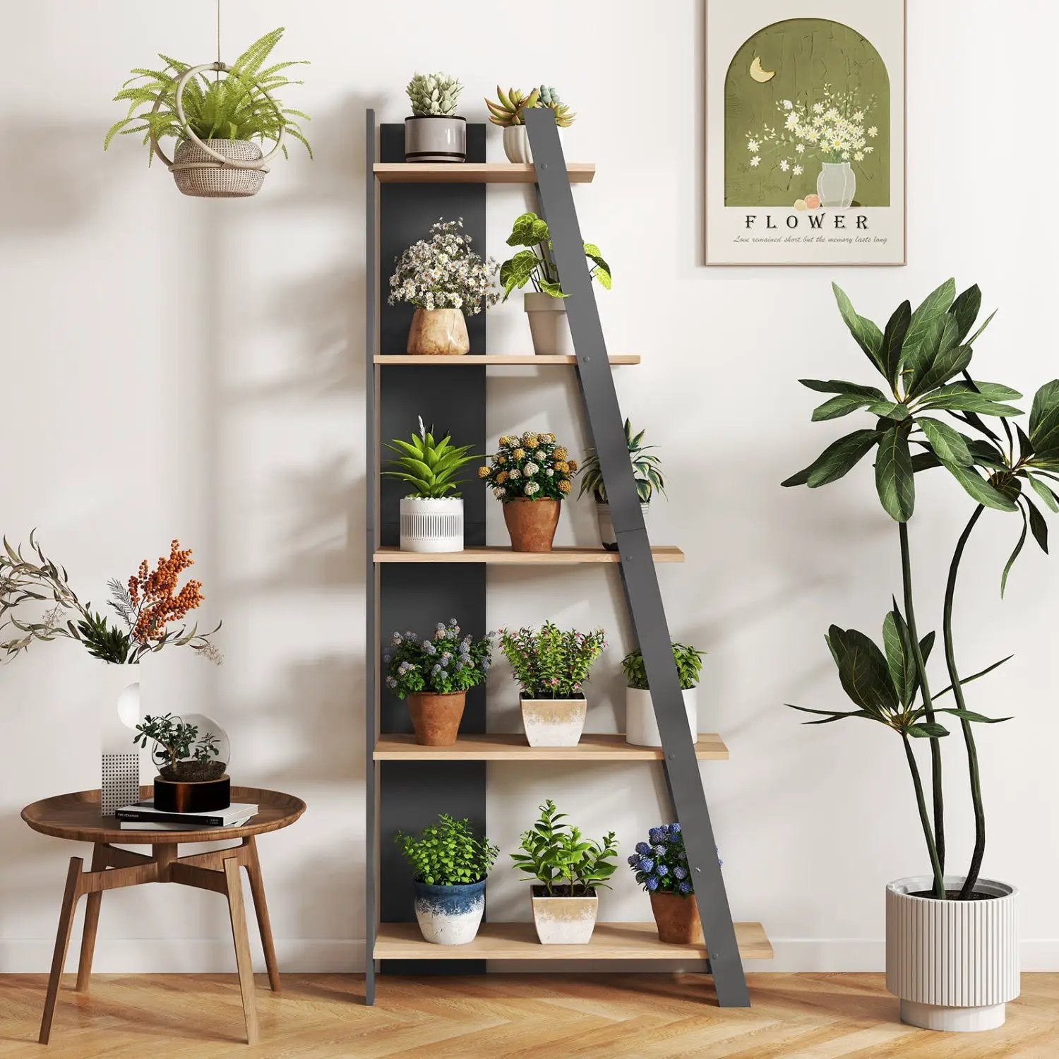 5-Tier Vertical Bookshelf for Small Spaces, 79" Tall by DirectDeals