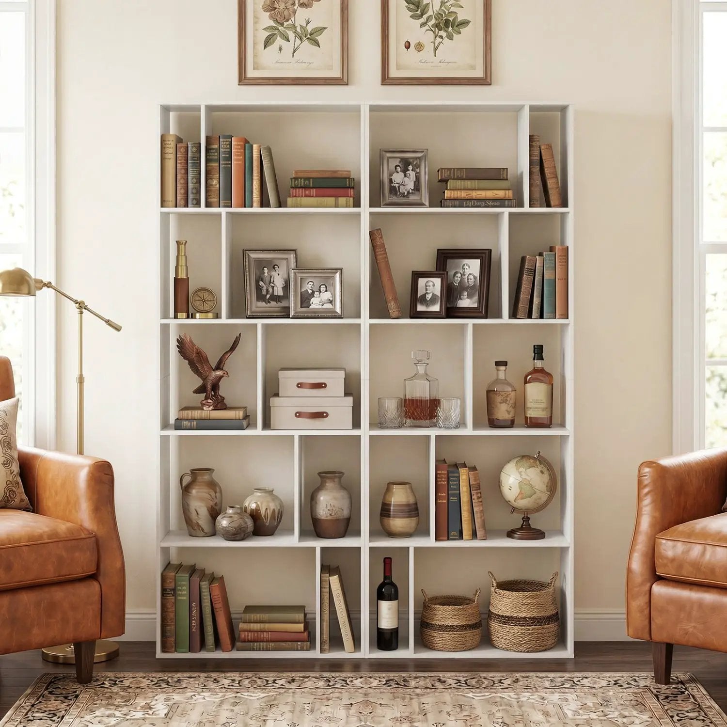 5-Tier Bookshelf with Open Back and Anti-Tipping Kit by DirectDeals