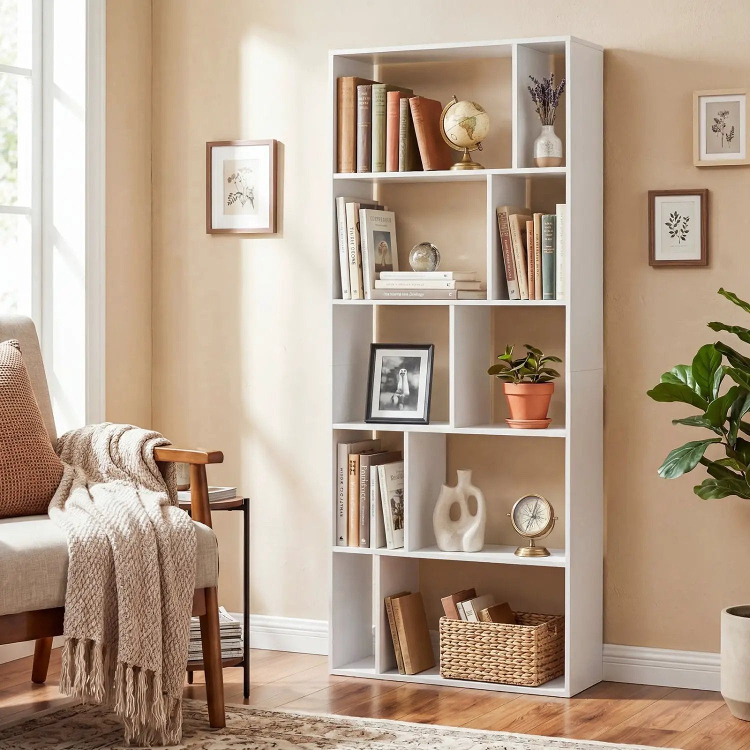 5-Tier Bookshelf with Open Back and Anti-Tipping Kit by DirectDeals
