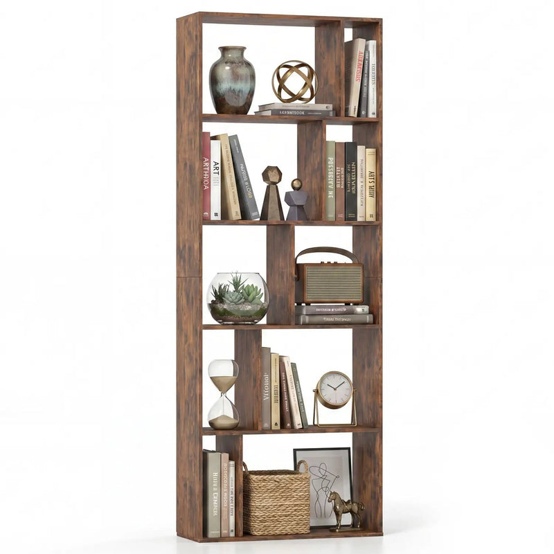 5-Tier Bookshelf with Open Back and Anti-Tipping Kit by DirectDeals