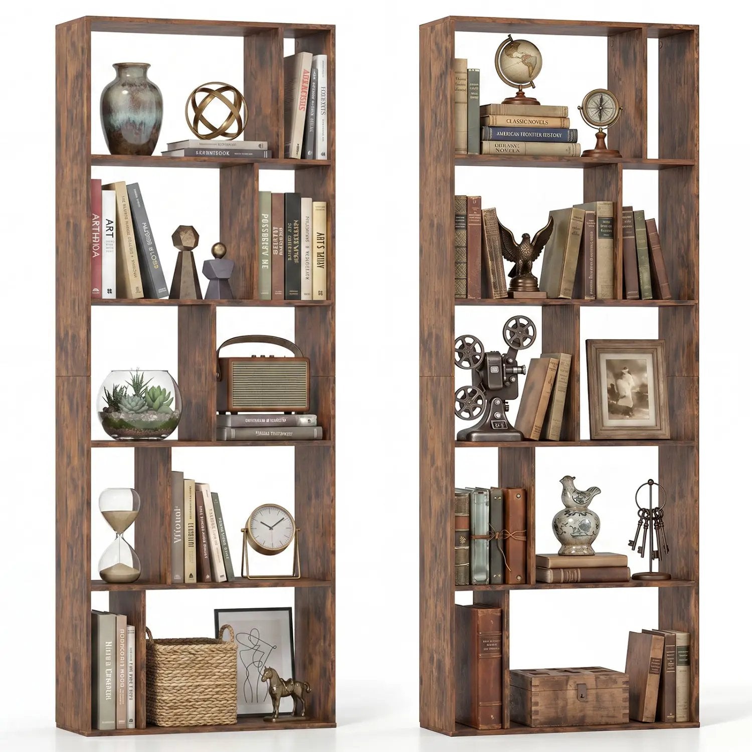 5-Tier Bookshelf with Open Back and Anti-Tipping Kit by DirectDeals