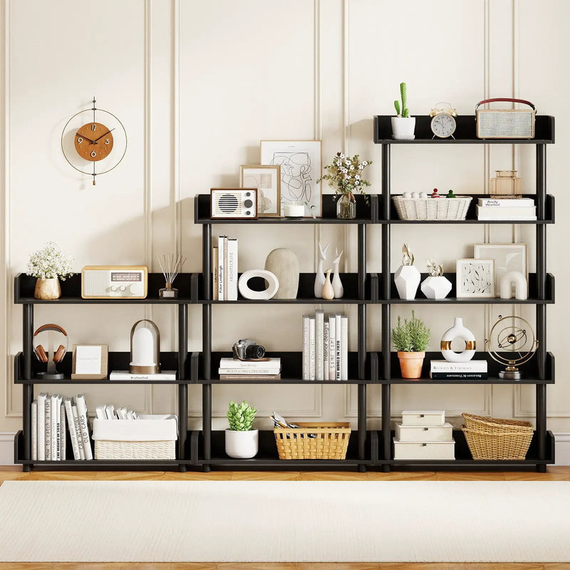 5-Tier Open Bookcase with Industrial Storage Unit by DirectDeals