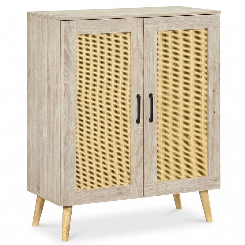 5-Tier Rattan Shoe Cabinewith 3 Removable Shelves by DirectDeals