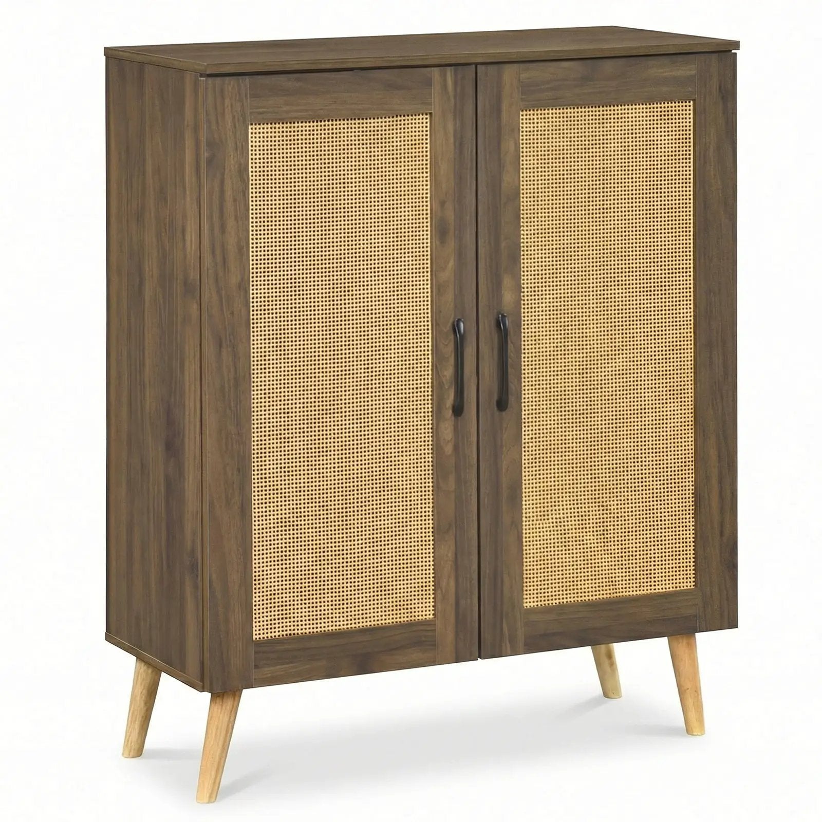 5-Tier Rattan Shoe Cabinewith 3 Removable Shelves by DirectDeals