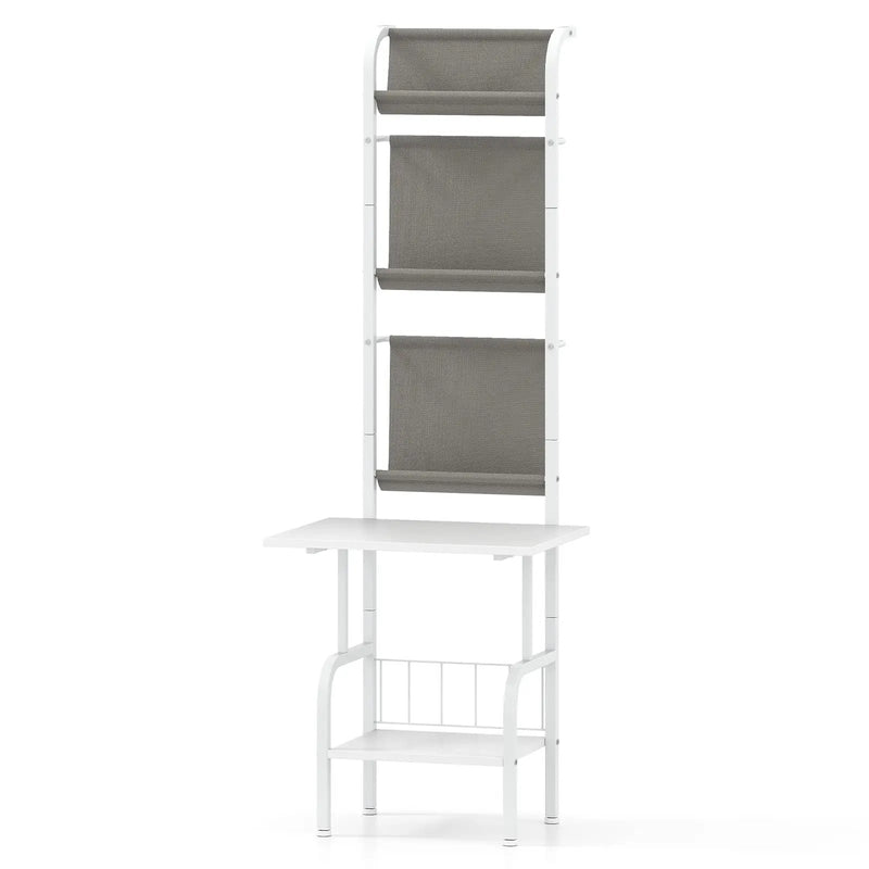 5-Tier Record Player Stand with Vinyl Display Shelf and Record Holder by DirectDeals