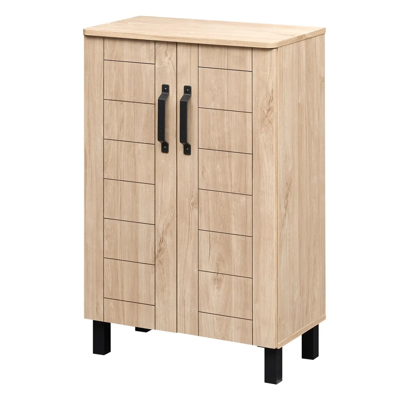 5-Tier Shoe Storage Cabinet Freestanding Wooden Shoe Rack Organizer by DirectDeals