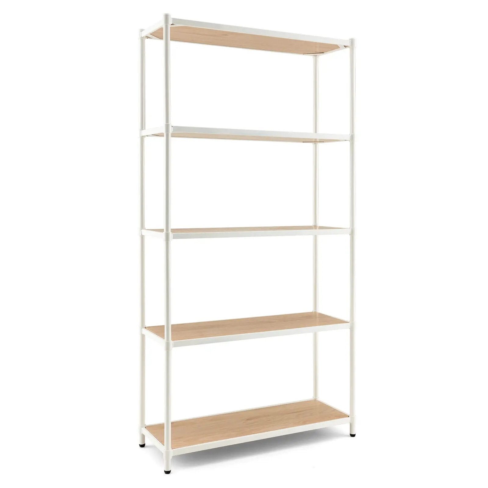 5 Tiers 61 Inch Multi-use Bookshelf with Metal Frame by DirectDeals