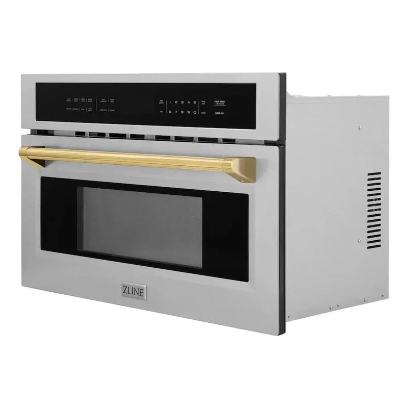 ZLINE 30” Convection Microwave, Stainless Steel, Gold MWOZ-30-G by Farmhouse Kitchen and Bath