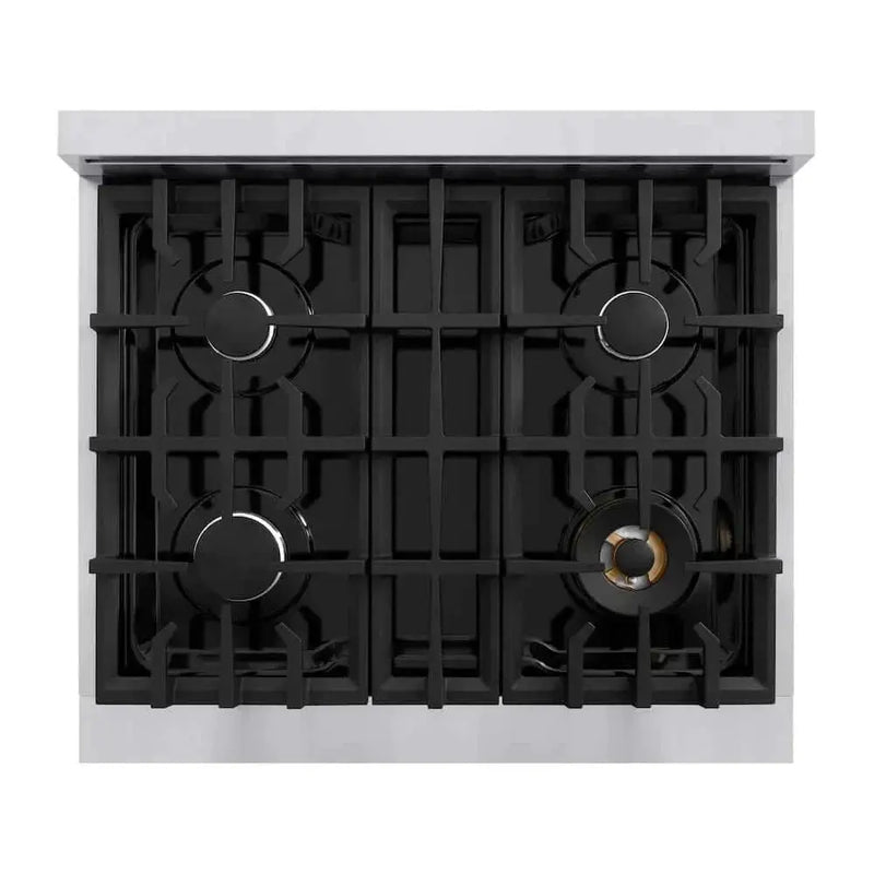 ZLINE 30" Select Dual Fuel Range Gas Cooktop Electric Convection Oven Stainless Steel HDR30 by Farmhouse Kitchen and Bath