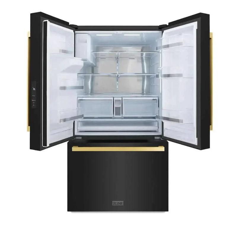 ZLINE 36" Refrigerator, Water, Ice Dispenser, Fingerprint Resistant, RSMZ-W-36-BS-FG by Farmhouse Kitchen and Bath