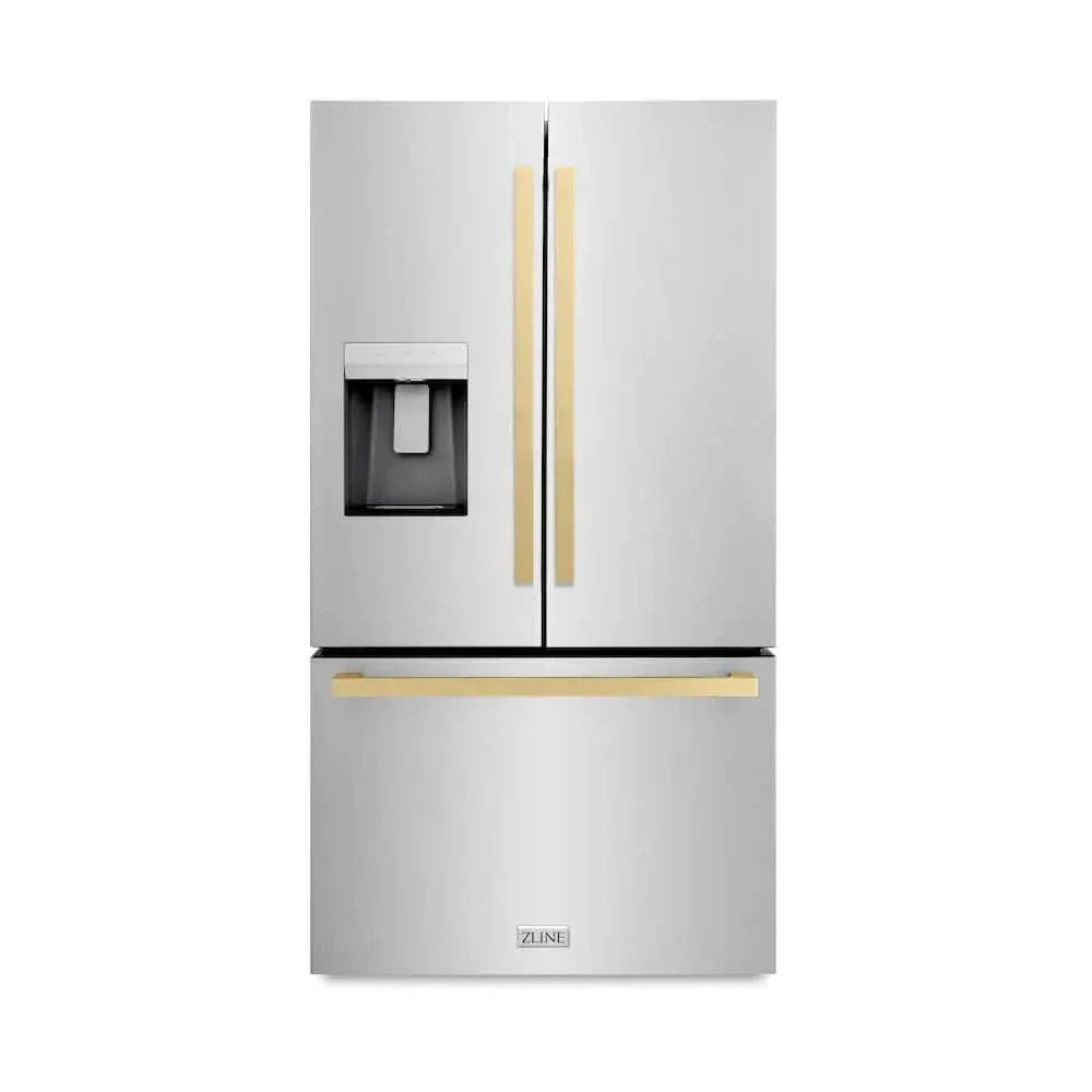 ZLINE 36" Refrigerator, Water, Ice Dispenser, Fingerprint Resistant, RSMZ-W-36-FCB by Farmhouse Kitchen and Bath