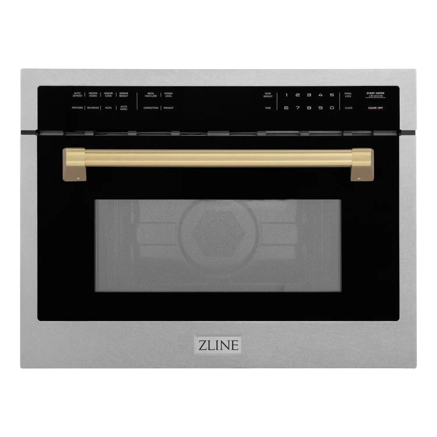 ZLINE 24” Convection Microwave, Stainless Steel, Bronze MWOZ-24-SS-CB by Farmhouse Kitchen and Bath