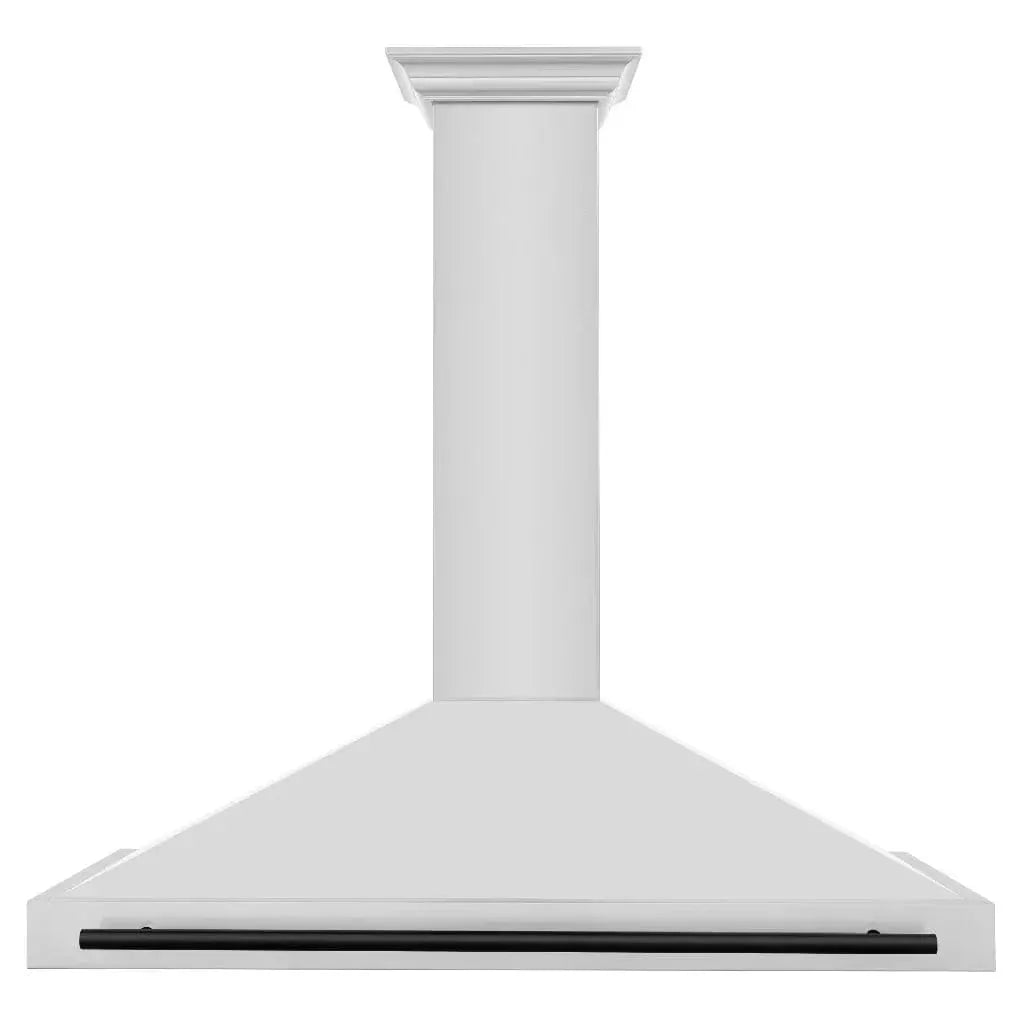 ZLINE 48" Autograph Edition Stainless Steel Range Hood, Matte Black KB4STZ-48-MB by Farmhouse Kitchen and Bath