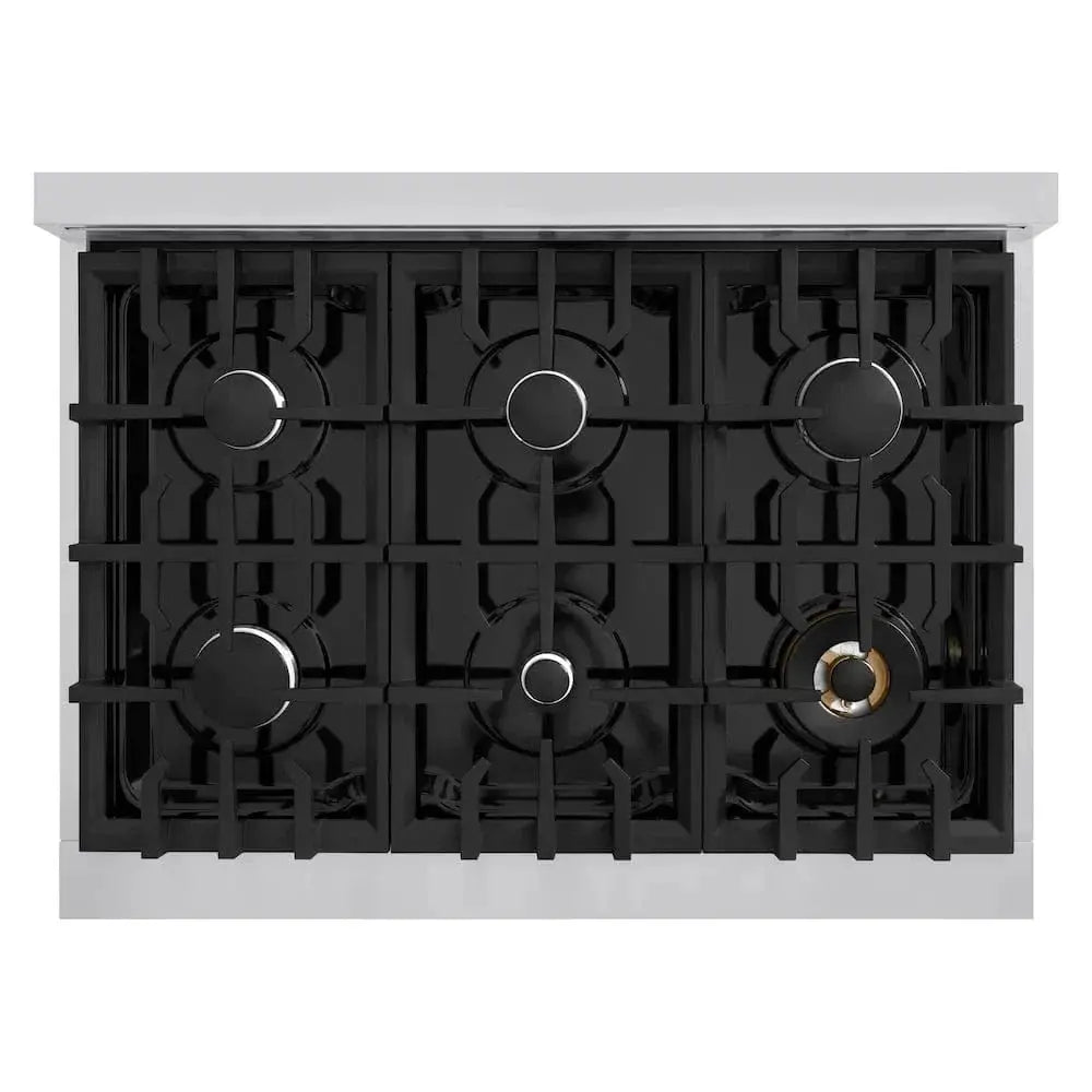 ZLINE 36"Classic Gas Range, Convection Gas Oven, Stainless Steel, CGR36 by Farmhouse Kitchen and Bath