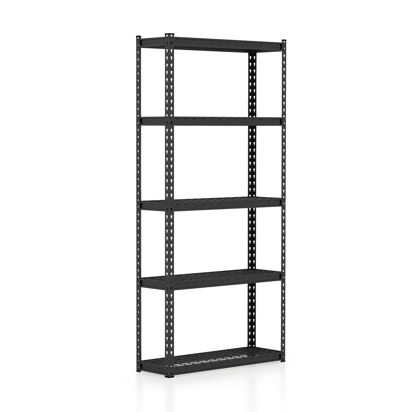 5-Tier Metal Shelving Unit with Anti-slip Foot Pad Height Adjustable Shelves for Garage-S by DirectDeals