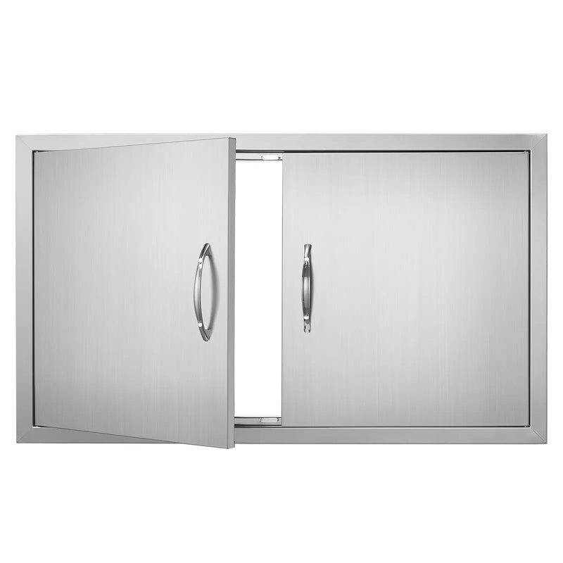 BBQ Access Door, 36W x 21H Inch Stainless Steel Outdoor Kitchen Door by HouseOfZazla