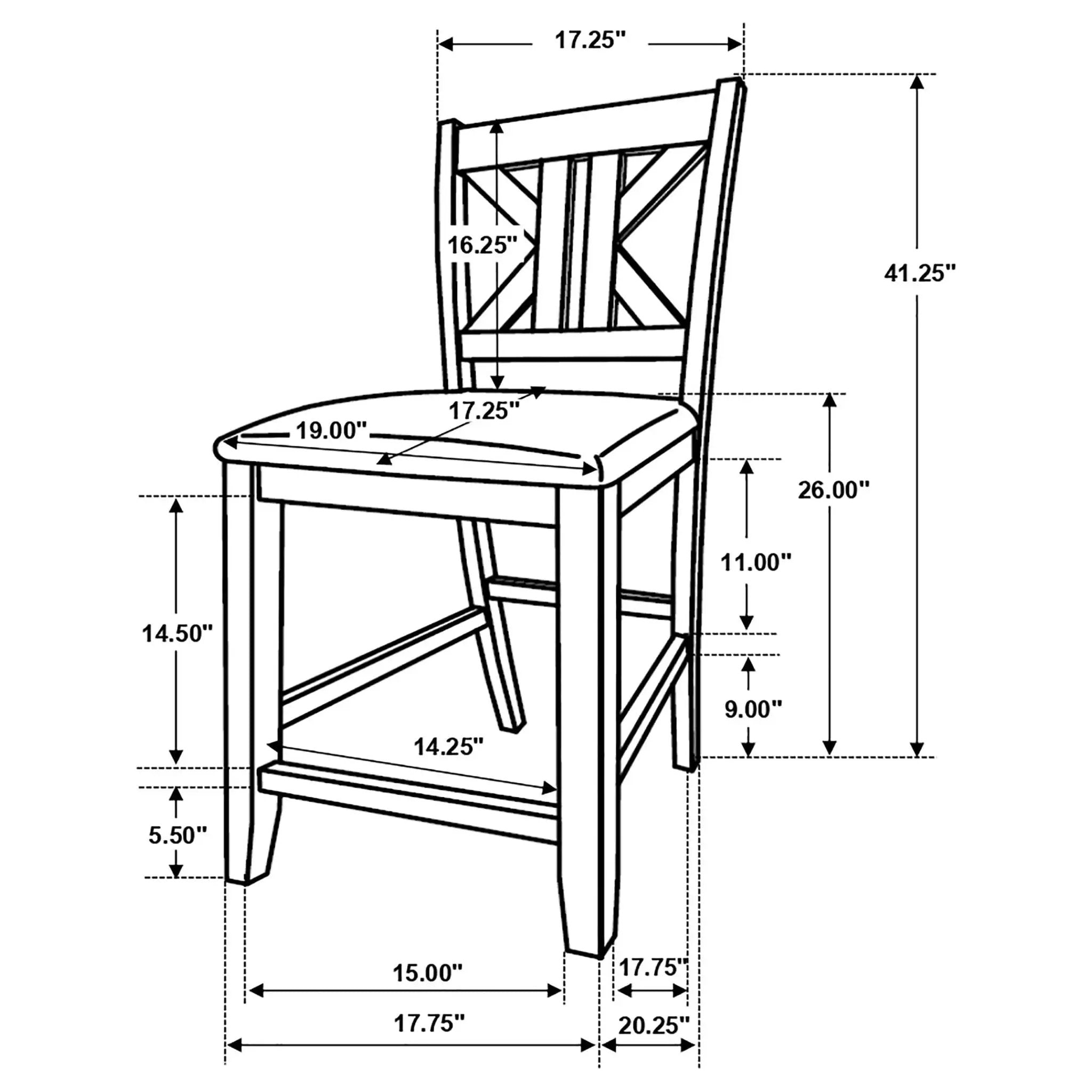 Counter Height Stool (Set of 2) - Gray by HouseOfZazla
