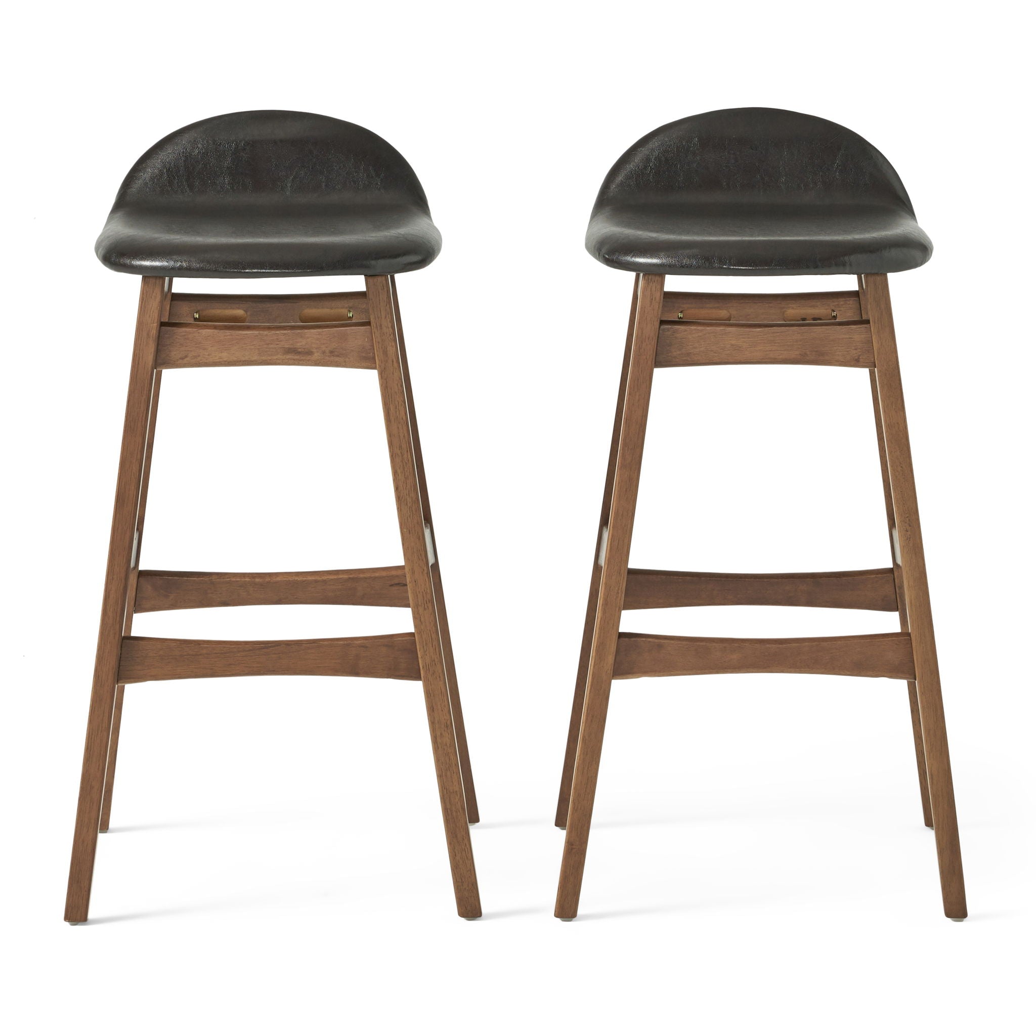 Contemporary Bar Stool With Stylish Seat And Small Backrest by HouseOfZazla