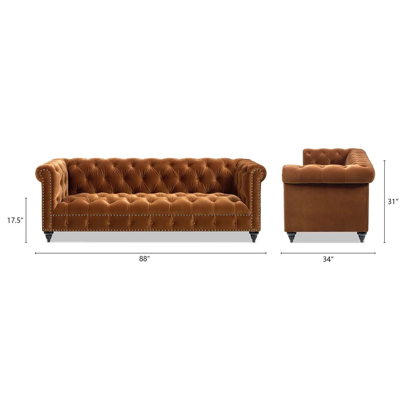 Alto - Tufted Chesterfield Sofa by Unique Piece Furniture